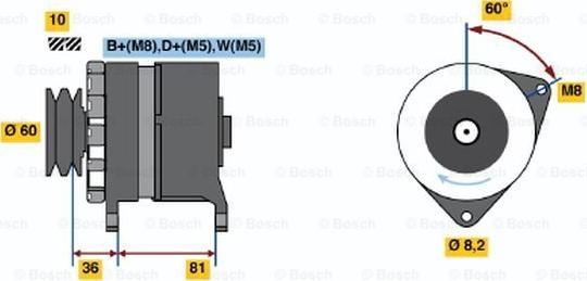 BOSCH 0 986 034 140 - Генератор avtolavka.club