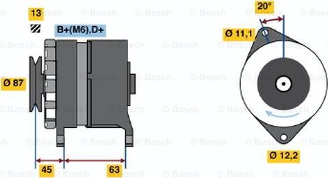 BOSCH 0 120 469 849 - Генератор avtolavka.club