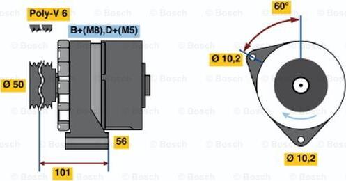 BOSCH 0 986 034 020 - Генератор avtolavka.club