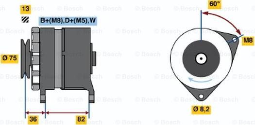 BOSCH 0 120 469 781 - Генератор avtolavka.club