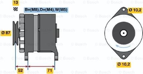 BOSCH 0 120 468 094 - Генератор avtolavka.club