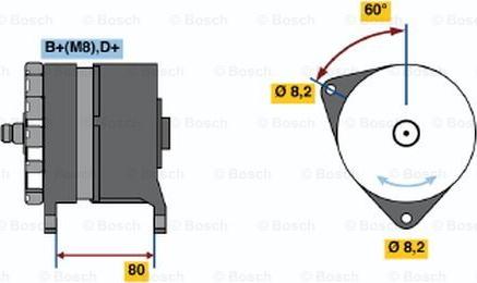 BOSCH 0 120 468 042 - Генератор avtolavka.club