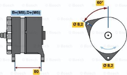 BOSCH 0 120 468 007 - Генератор avtolavka.club