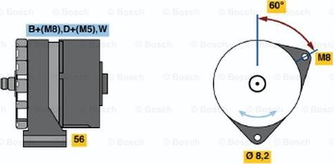 BOSCH 0 120 468 080 - Генератор avtolavka.club