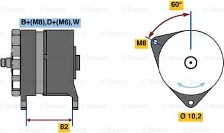 BOSCH 0 120 468 088 - Генератор avtolavka.club