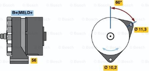 BOSCH 0 120 468 035 - Генератор avtolavka.club