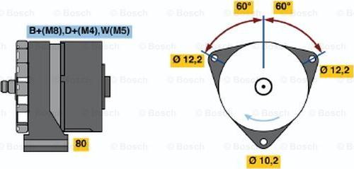 BOSCH 0 120 468 118 - Генератор avtolavka.club