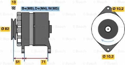 BOSCH 0 120 468 130 - Генератор avtolavka.club