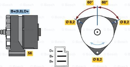 BOSCH 0 120 489 506 - Генератор avtolavka.club