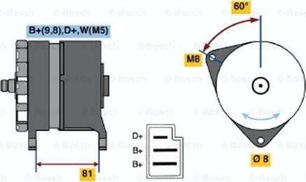 BOSCH 0 120 489 090 - Генератор avtolavka.club