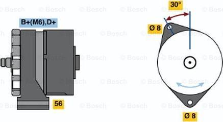 BOSCH 0 120 489 030 - Генератор avtolavka.club