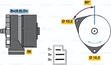 BOSCH 0 120 489 025 - Генератор avtolavka.club