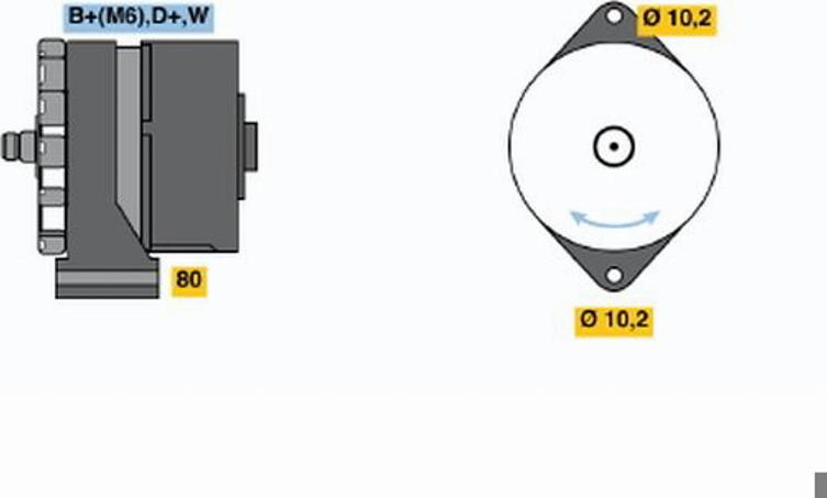 BOSCH 0120489192 - Генератор avtolavka.club