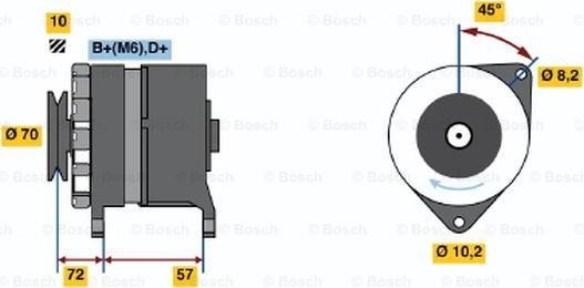 BOSCH 0 986 034 730 - Генератор avtolavka.club