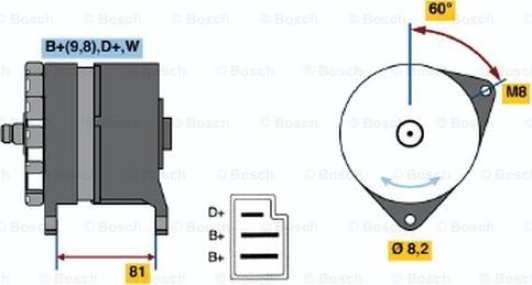 BOSCH 0 120 489 244 - Генератор avtolavka.club