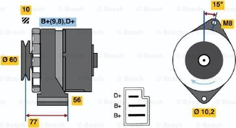 BOSCH 0 120 489 203 - Генератор avtolavka.club