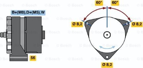 BOSCH 0 120 488 233 - Генератор avtolavka.club