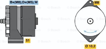 BOSCH 0 120 488 285 - Генератор avtolavka.club