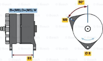 BOSCH 0 120 488 286 - Генератор avtolavka.club