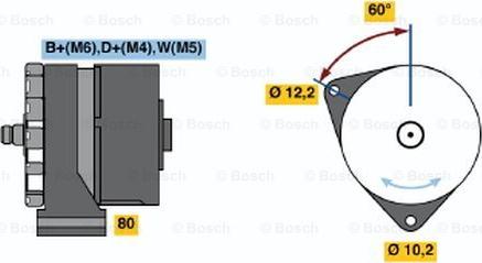 BOSCH 0 986 031 450 - Генератор avtolavka.club