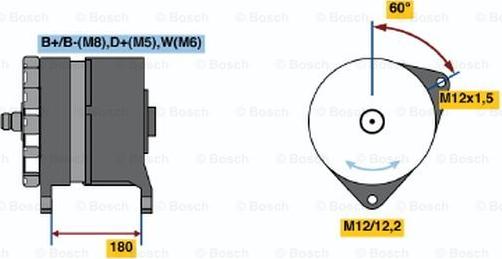 BOSCH 0 120 689 506 - Генератор avtolavka.club