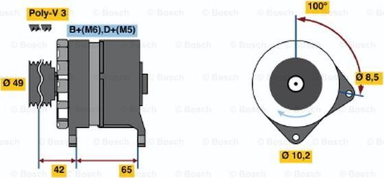 BOSCH 0 120 339 547 - Генератор avtolavka.club