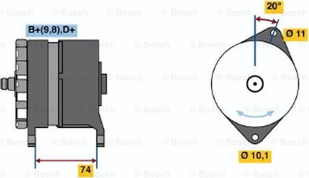 BOSCH 0 120 339 515 - Генератор avtolavka.club