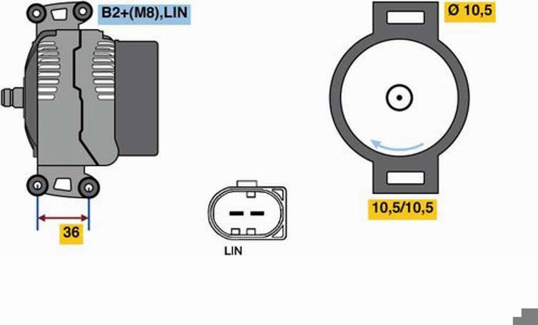 BOSCH 0 121 615 011 - Еластична муфта зчеплення avtolavka.club