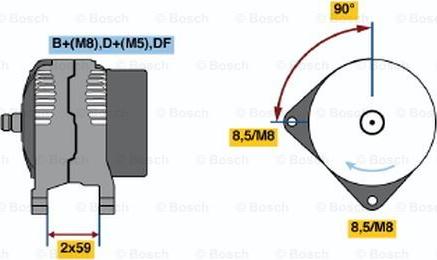 BOSCH 0 123 515 009 - Генератор avtolavka.club