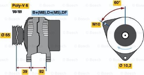 BOSCH 0 986 039 690 - Генератор avtolavka.club