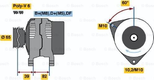 BOSCH 0 123 515 024 - Генератор avtolavka.club