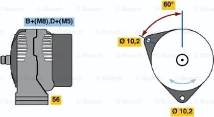 BOSCH 0 986 043 130 - Генератор avtolavka.club