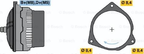 BOSCH 0 123 105 002 - Генератор avtolavka.club