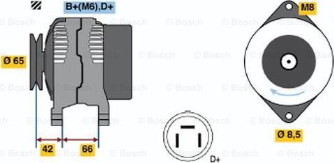 BOSCH 0 123 115 012 - Генератор avtolavka.club