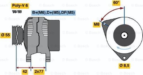 BOSCH 0 123 310 054 - Генератор avtolavka.club