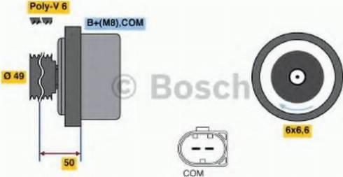 BOSCH 01220AA090 - Генератор avtolavka.club