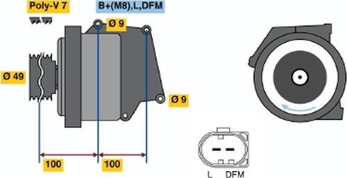 BOSCH 0 122 0AA 0D0 - Генератор avtolavka.club