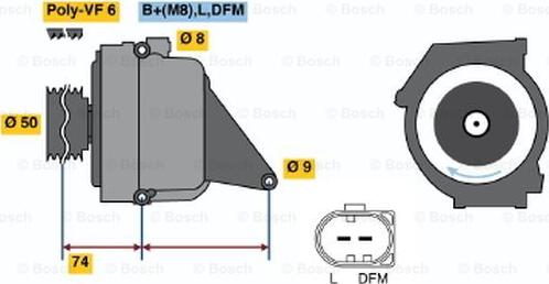 BOSCH 0 122 0AA 1A0 - Генератор avtolavka.club