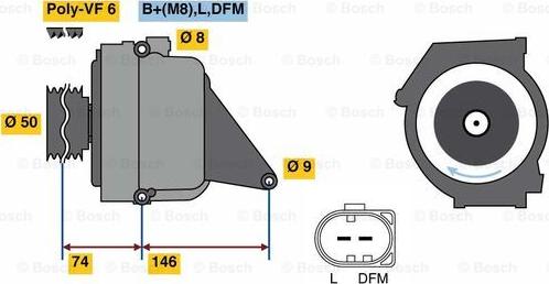 BOSCH 0 122 0AA 3R0 - Генератор avtolavka.club