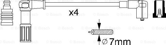 BOSCH 0 356 912 845 - Комплект проводів запалювання avtolavka.club