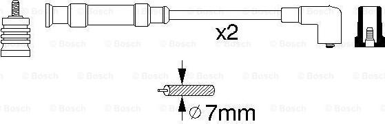 BOSCH 0 356 912 804 - Комплект проводів запалювання avtolavka.club