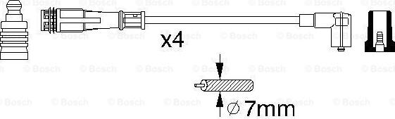 BOSCH 0 356 912 881 - Комплект проводів запалювання avtolavka.club