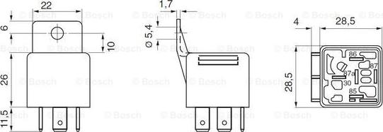 BOSCH 0 332 019 151 - Реле, паливний насос avtolavka.club