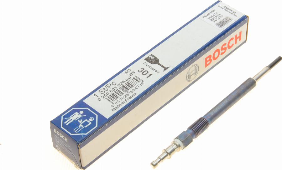 BOSCH 0 250 603 026 - Свічка розжарювання avtolavka.club