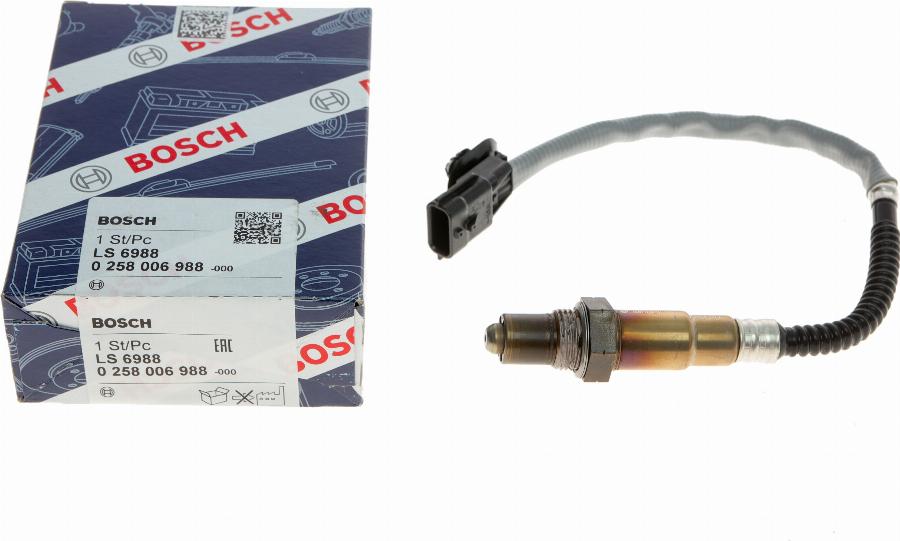 BOSCH 0 258 006 988 - Лямбда-зонд, датчик кисню avtolavka.club