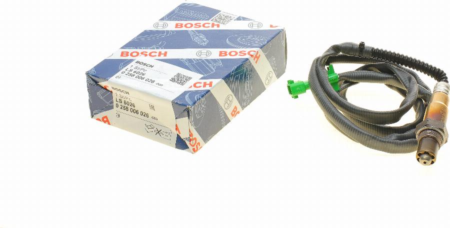 BOSCH 0 258 006 026 - Лямбда-зонд, датчик кисню avtolavka.club