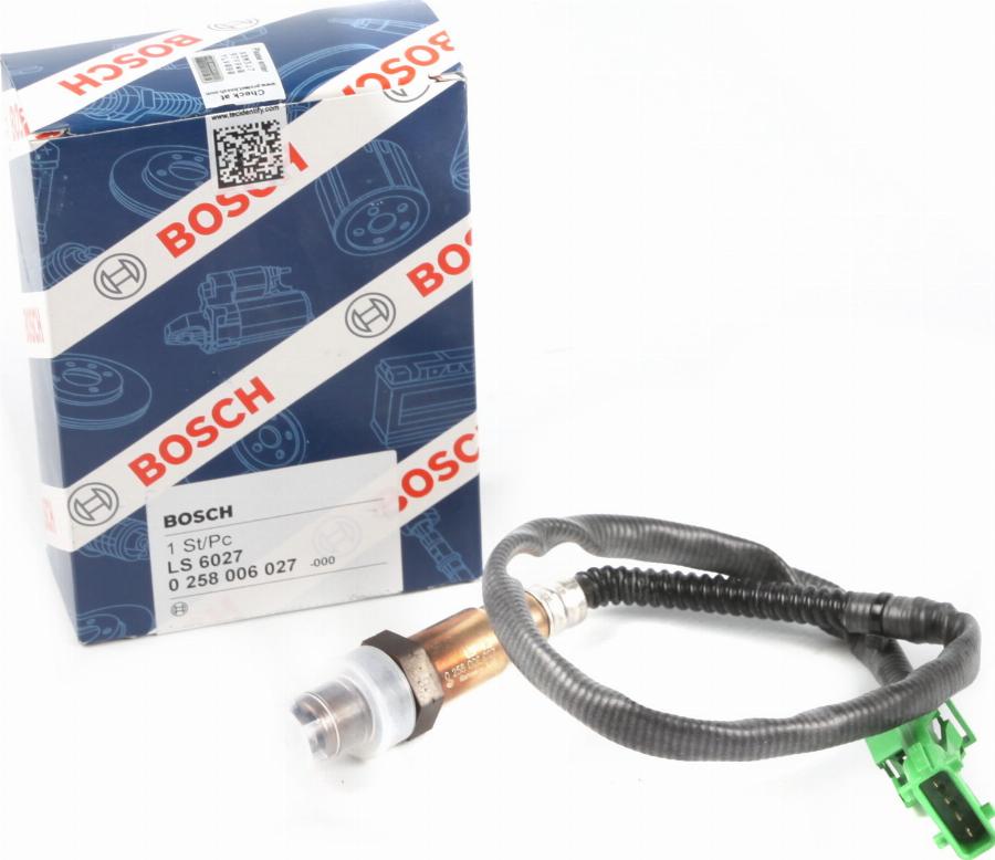 BOSCH 0 258 006 027 - Лямбда-зонд, датчик кисню avtolavka.club