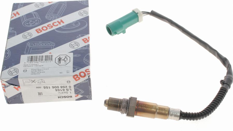 BOSCH 0 258 006 155 - Лямбда-зонд, датчик кисню avtolavka.club