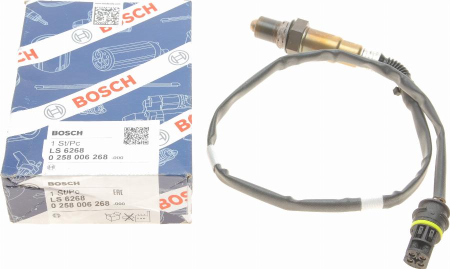 BOSCH 0 258 006 268 - Лямбда-зонд, датчик кисню avtolavka.club