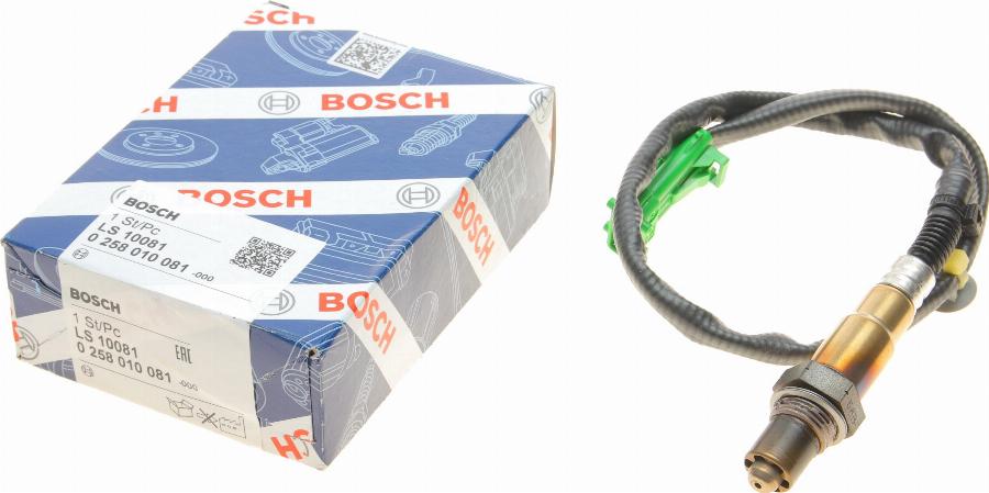 BOSCH 0 258 010 081 - Лямбда-зонд, датчик кисню avtolavka.club